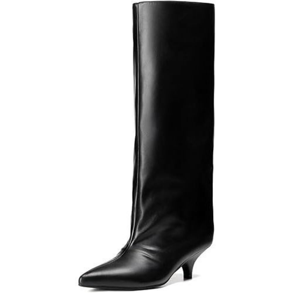 New Knee High Boots for Women Wide Calf Kitten Heel Size 6 - Picture 4 of 6